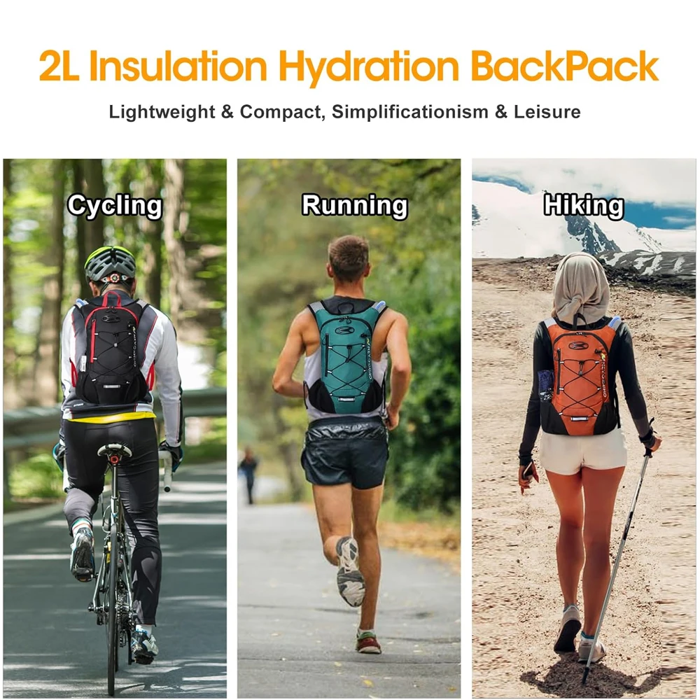 Lightweight Hydration Running Backpack Hydro Water Daypack for