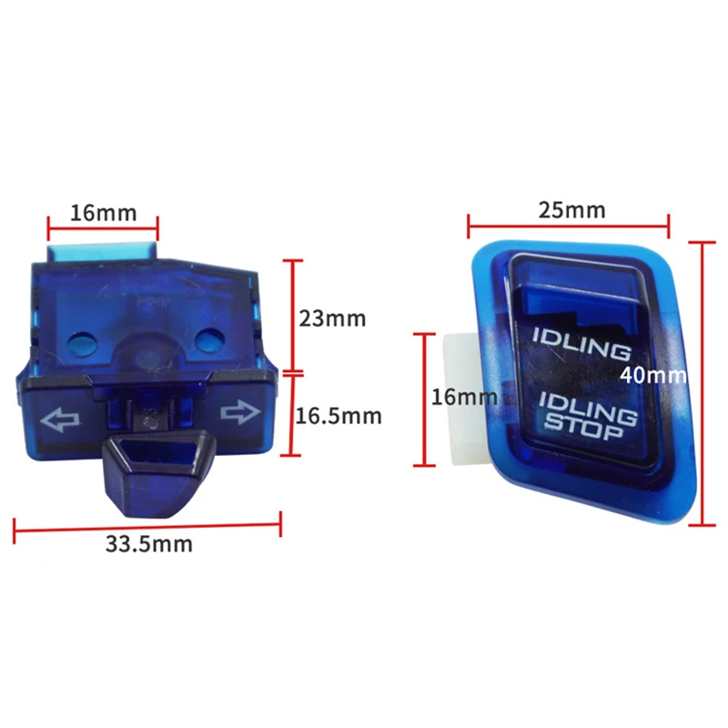 Motorcycle Switches Button Headlight Fog Light Horn Turn Signal Blinker High Low Beam Electric Start Kill Buttons