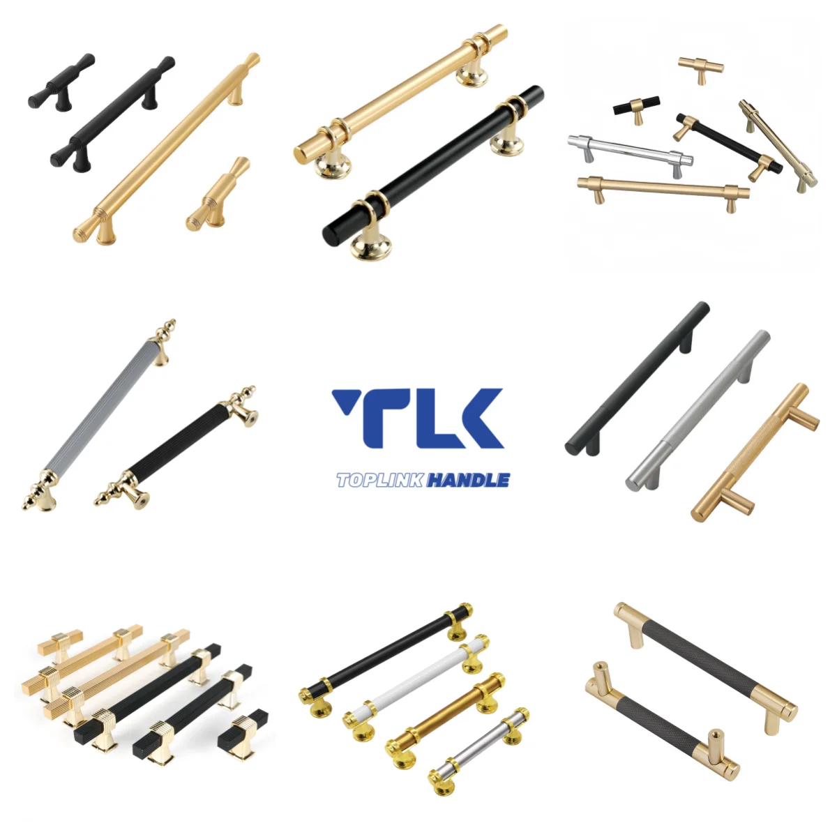 Luxury Aluminium Alloy Pulls Furniture Handles Modern Cupboard Dresser Wardrobe Cabinet Door Pull Handles