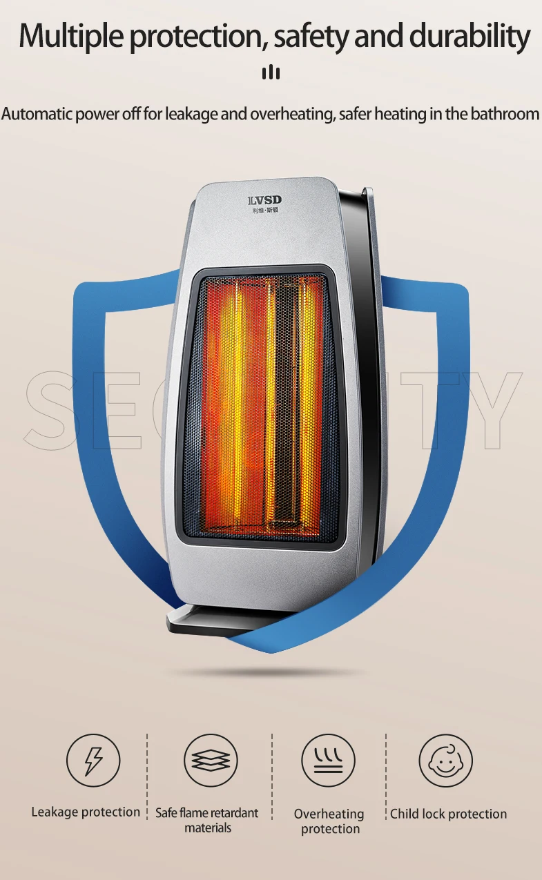 Smart Indoor Heater, Portable, 2200W, PTC - detail 14