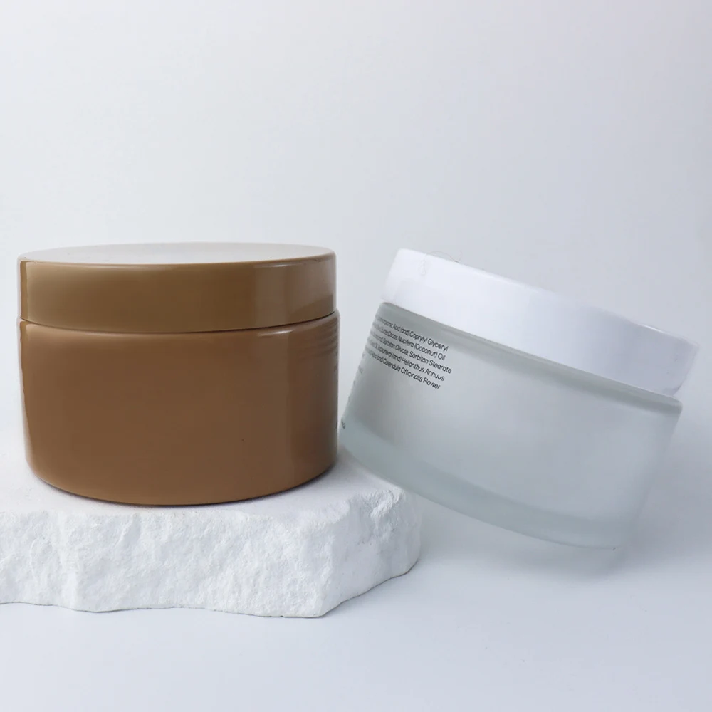 Luxury Skincare Body Packaging Empty Colorful Glass Jars 15g 30g 50g ...