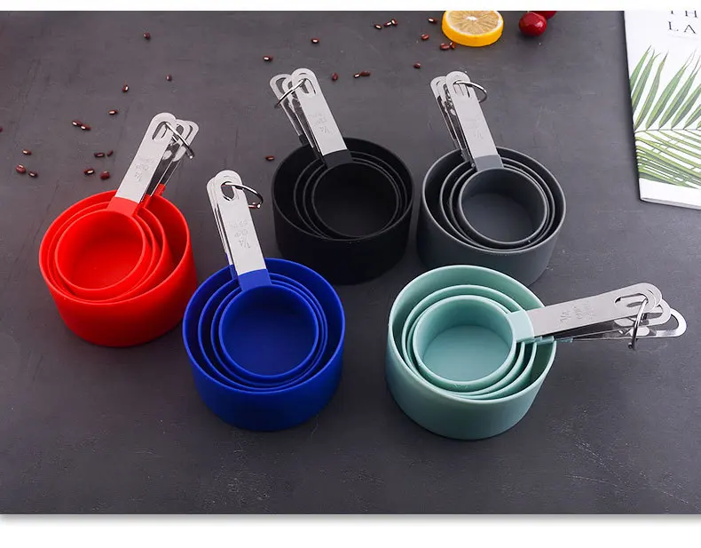 8pcs/set Stainless Steel Handle Measuring Cup And Spoon With Graduated  Condiment Spoon, Baking Tools Set And Coffee Measuring Spoon For Home  Kitchen