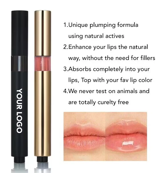 Hyaluronic Acid Lip Plumper Hot Moisturizing Lip Glow Oil 1 2 3