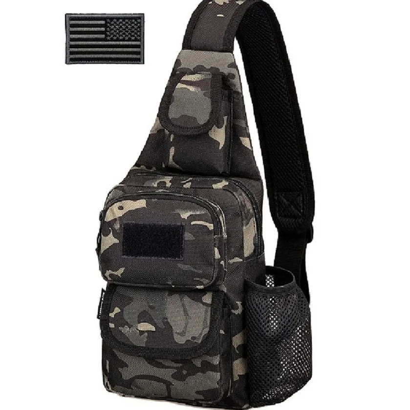 Customized Outdoor Tactical Chest Bag for Riding Camouflage Shoulder Bag Training Sling Pack Tactical Shoulder Bags