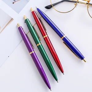 High Quality 1.0mm Retractable Metal Ballpoint Pen Oil-Based Logo Student Stationery Promotional Gift Pen with Animal Body