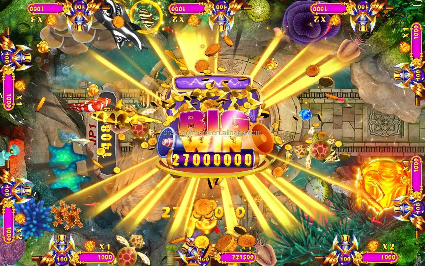 お得な価格のコイン式キーイン・キーアウト55インチLCD4人用魚釣りゲームテーブルジャマー「ライオンキング」50個のキット付き| Alibaba.com