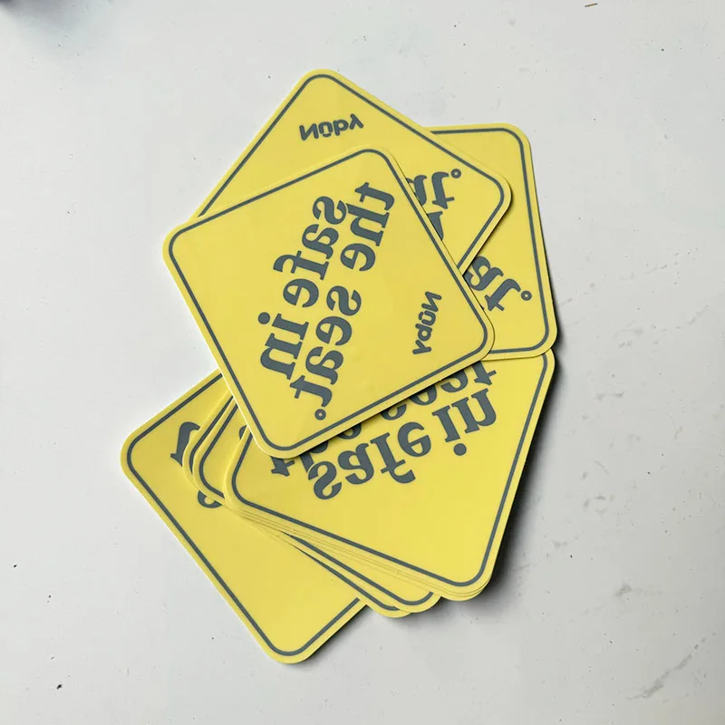 No Glue Removable Custom Transparent Electrostatic Safe in the Seat Car Window Static Cling Window Sticker