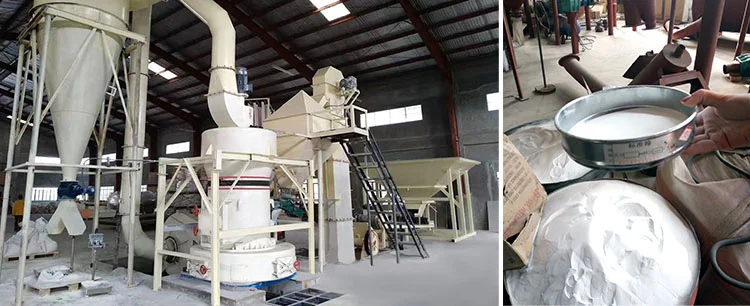 HGM micro-powder mill grinding mechGrinding mill with white mineral powder output