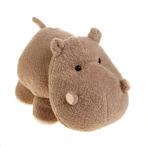 Factory Wholesale Wildlife Realistic Hippopotamus Stuffed Animal Hippos Lifelike Hippo Plush Toys Filled with PP Cotton