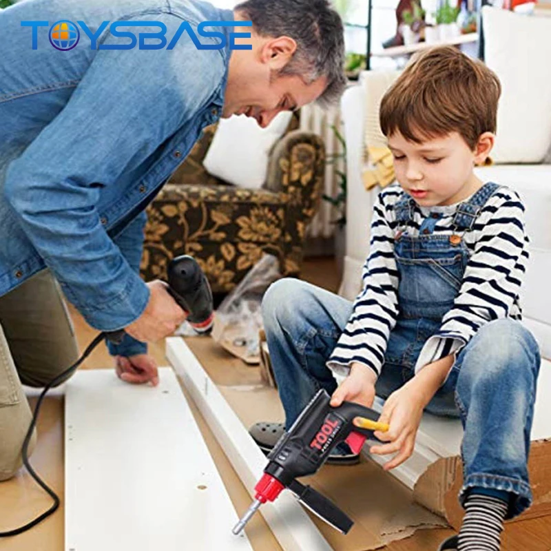 Набор инструментов для ролевых игр, электрическая дрель, отвертка, набор инструментов для мальчиков, детские игрушки