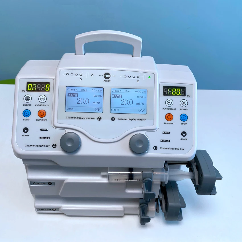 双通道注射泵人和动物 - buy dual channel syringe pump,syringe