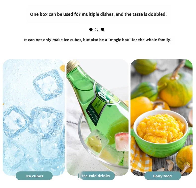 Handmade Creative 15 Grid Silicone Ice Mold Food Grade Baby Food and Ice Cream Maker with Lid for Household Ice Box supplier