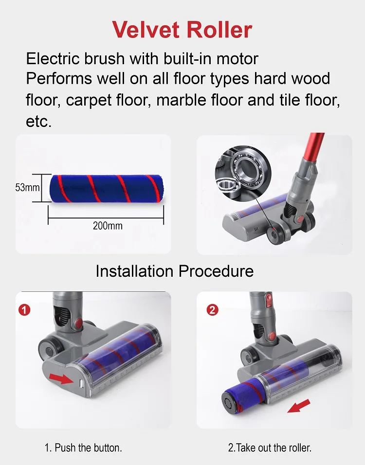 Wireless Battery Silent Vacuum Cleaner Cordless Room Handheld Multi