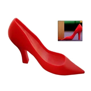 Door Stop Resin Red Shoe High Heel Sliding Door Draft Slam Stopper