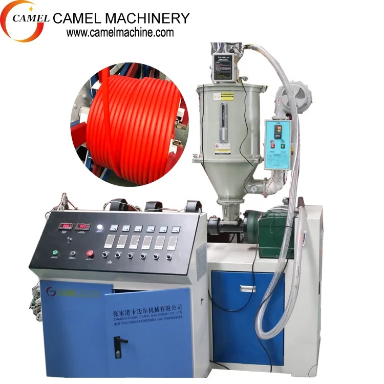 PE Electric Conduit Pipe Making Machine /Plastic Orange Threading Conduit Tube Making Machine