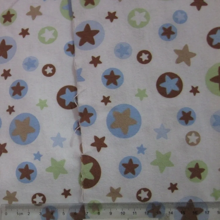 100% хлопковая одежда для малышей с принтами ткань для простыней на кровать