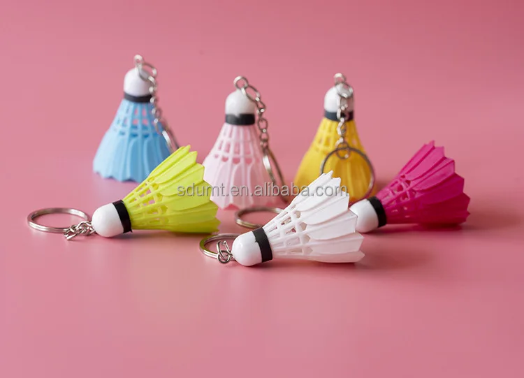 Mini Simulation Badminton Keychain Pendant Sports Pendant Small Gifts