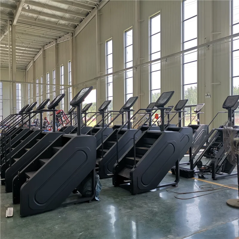 Stair Climbing Machine Electric Stair Master Gym Equipment Stair Climber Machine manufacture