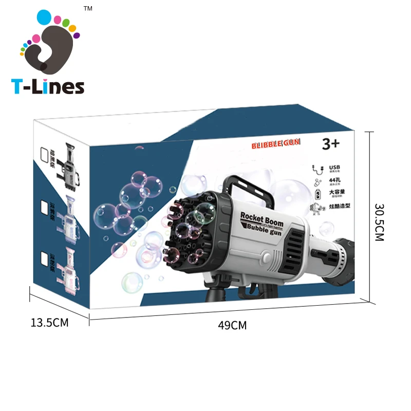 
 Игрушки 2021 Gatling, пузырьковый пистолет, конструкция Ракеты, водяная машина, летняя игрушка, уличная игрушка для детей  