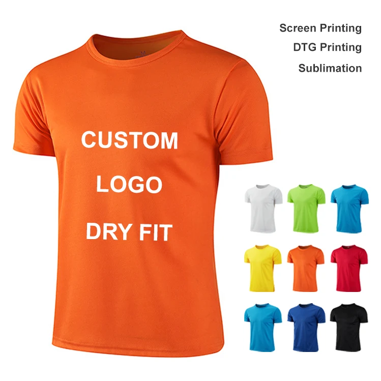 Wholesale Mens Tshirts With Logo Custom Logo Printed T Shirt Blank Dry