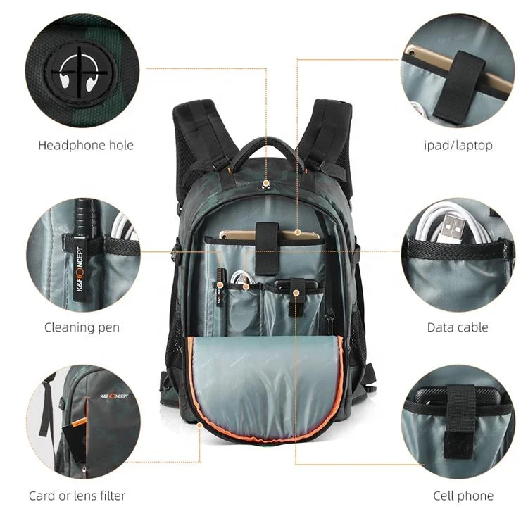 k&f concept mirrorless camera bag for hiking K&F Concept DSLR Camera Backpack Ultimate Outdoor Protection