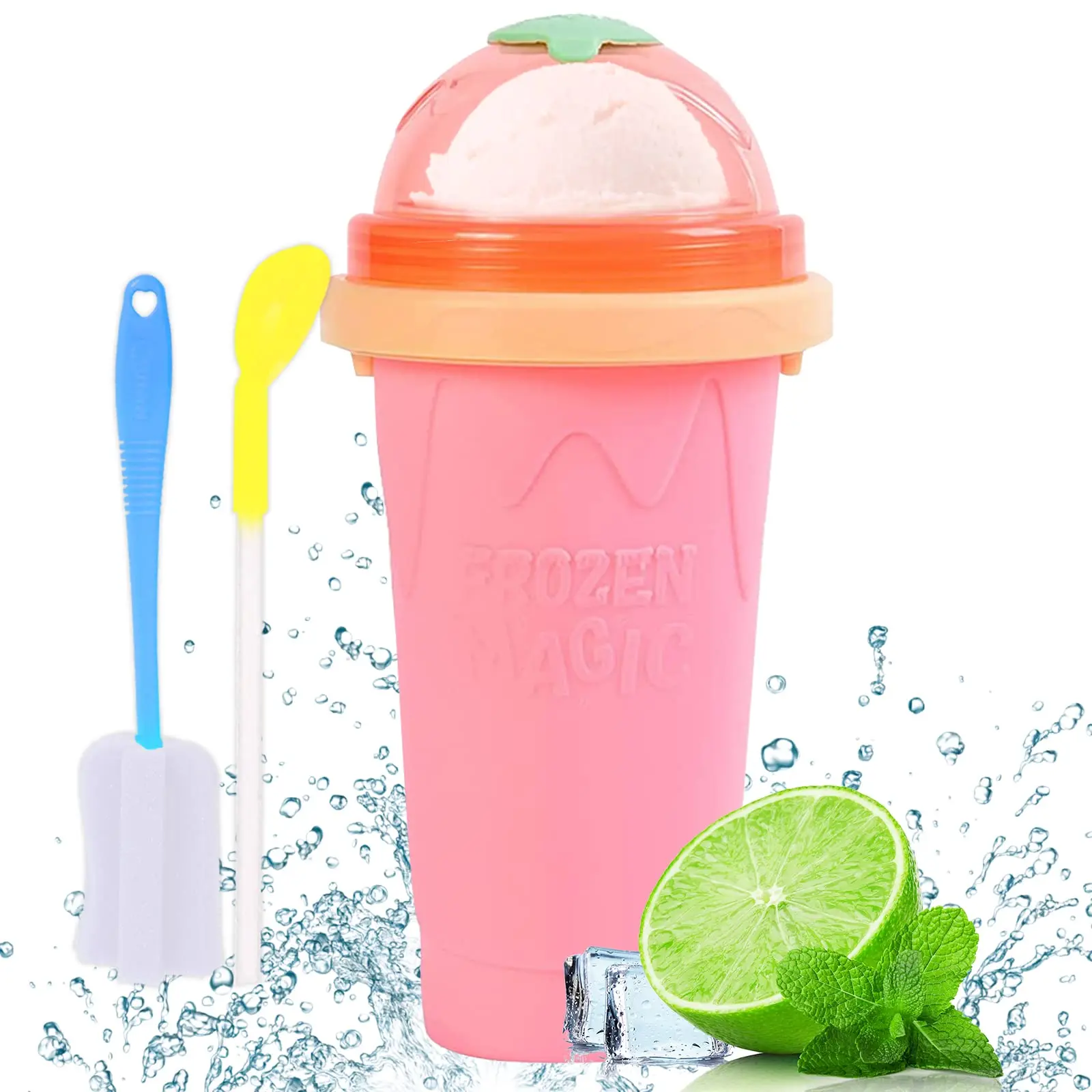 Frozen Magic Slushy Maker Cup,TIK TOK Quick Frozen Smoothies Cup,Slushy  Squeeze Cup Slushie Maker Cup Ice Cup,Cool Stuff Ice Cream Maker for Kids