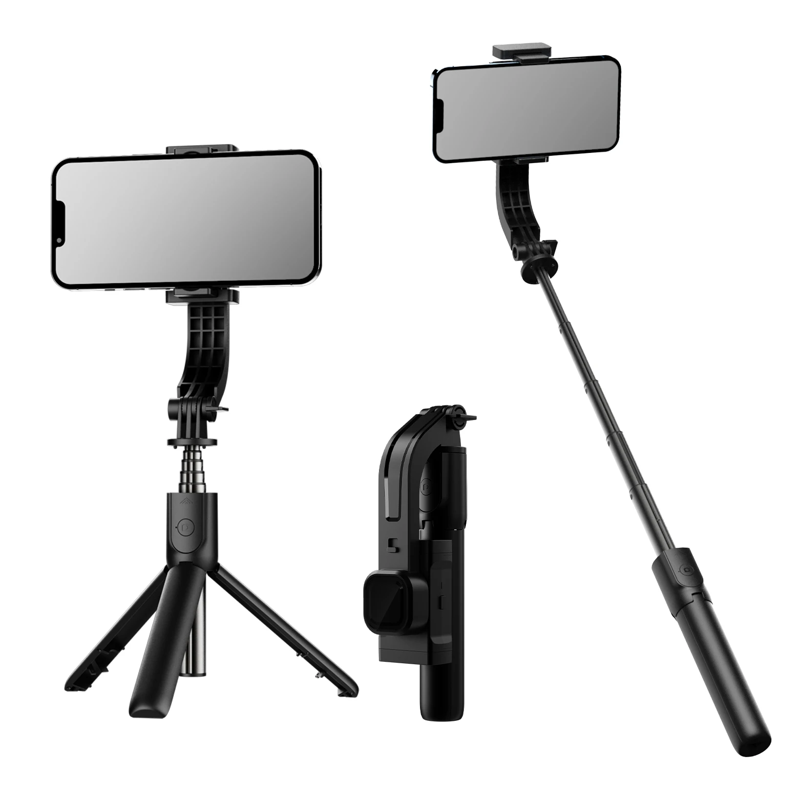 C06 Handheld Foldable One Axis Mobile Phone Gimbal Stabilizer Wireless Remota Vlog Photo Selfie Stick Tripod for Smartphone