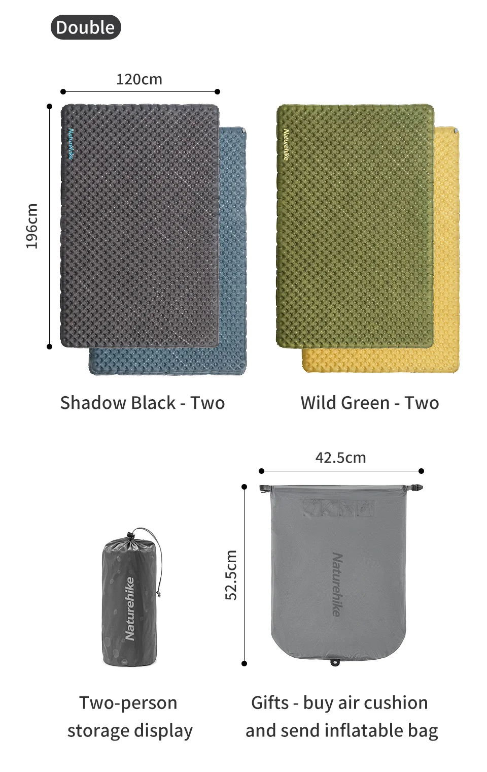 Naturehike Sleeping Pad Camping Cushion Inflatable Outdoor Sleeping Mat