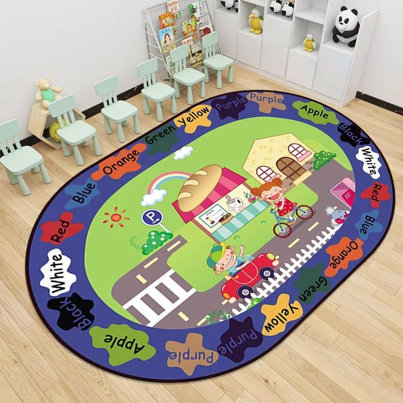 Baby Floor Play Mat  Plush Padded Non-slip floor playmat Early Educational Kids Floor Play Mats supplier