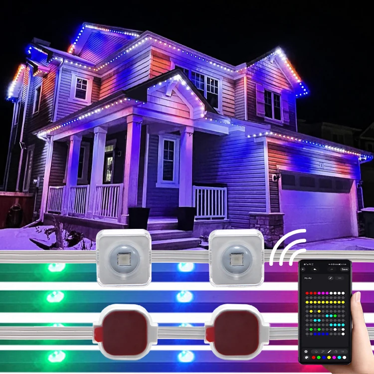 Controller House Light Outdoor Decoration Soffit Led Lighting Permanent