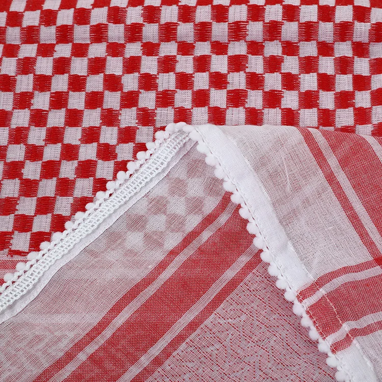 Premium Quality Muslim Men Wool Shemagh Scarf 80s/2 And 100s/2 Shemagh