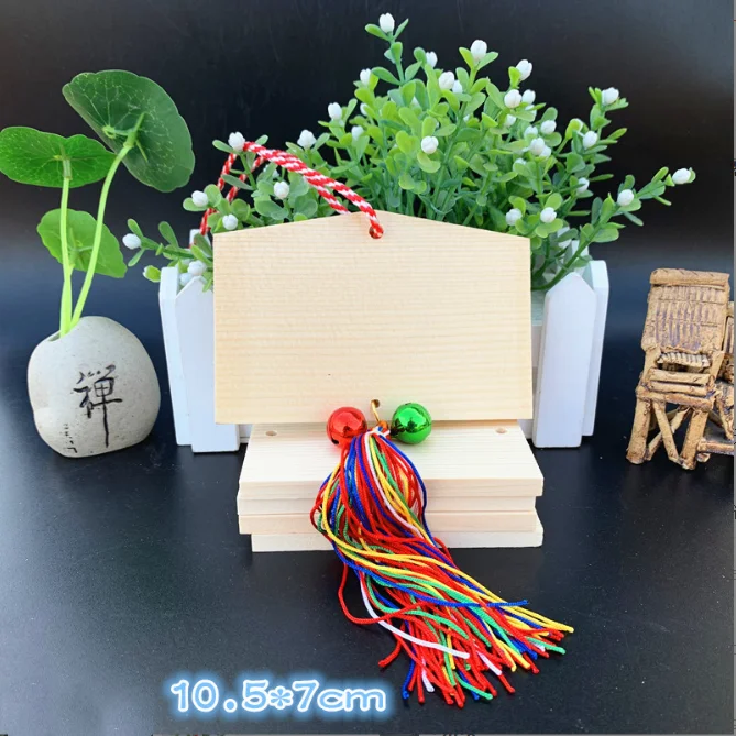 Custom Printed Wooden Ema Plaque for Shrine Temple Festival Tourist Souvenir Gifts