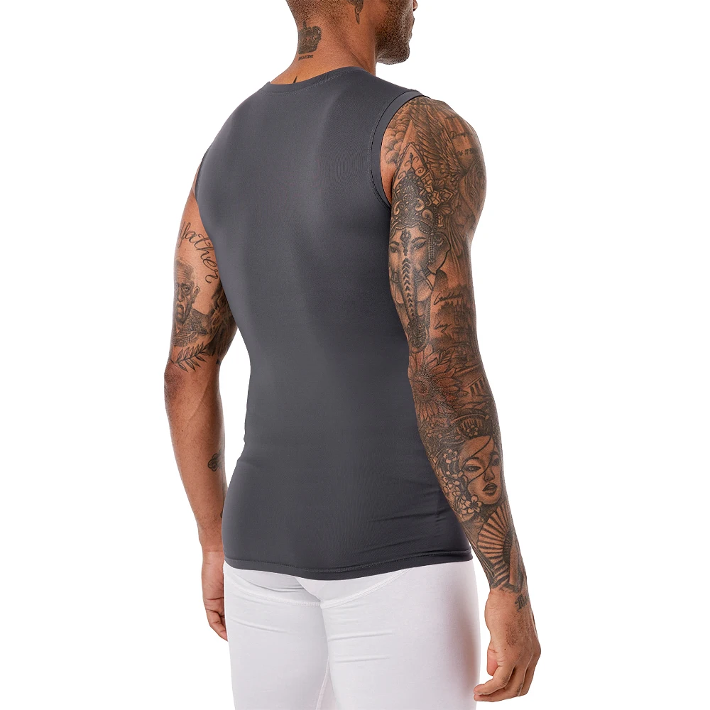 4-Way Stretch Gym Tank Mens Muscle Fit Tank Sportswear Sleeveless ...