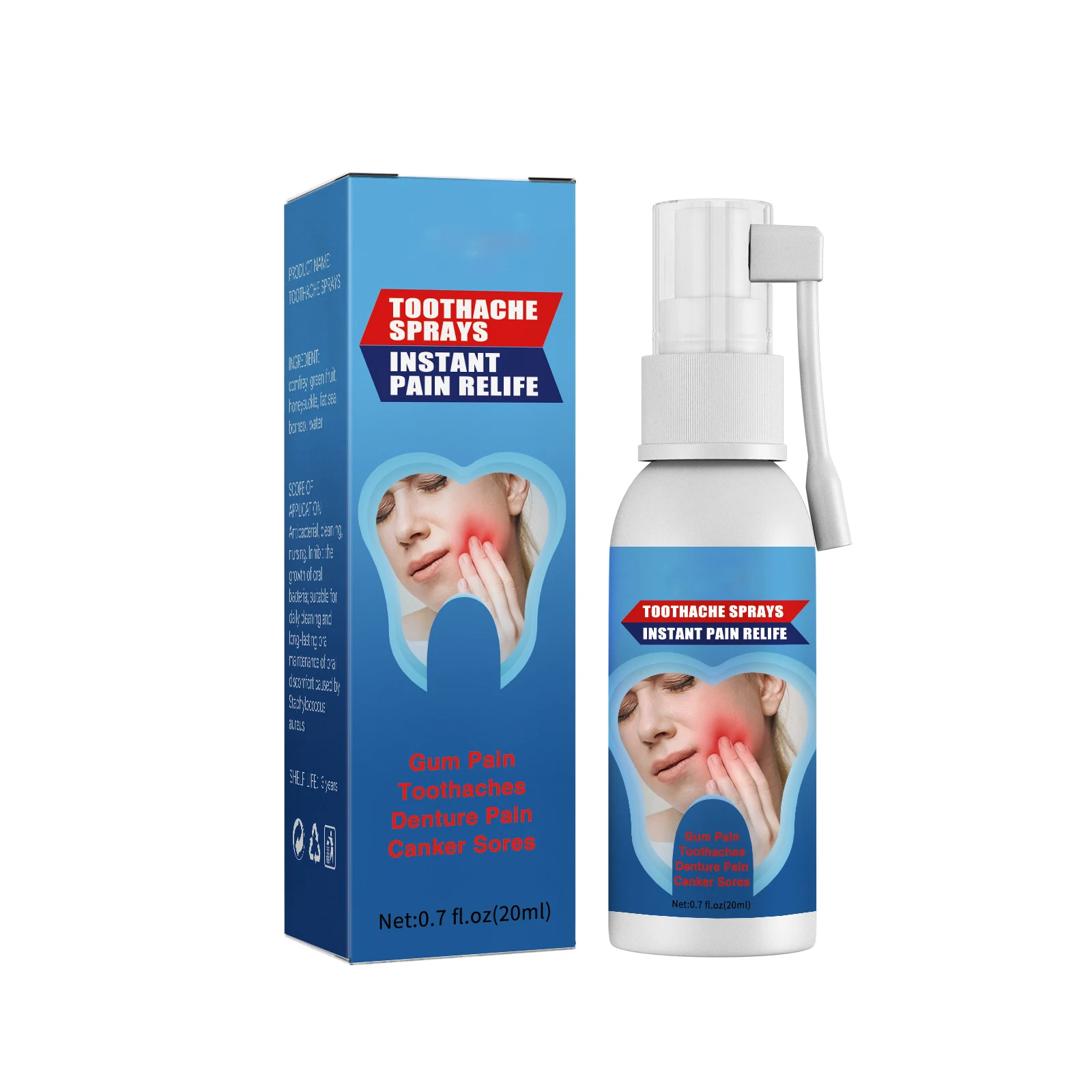 30ml Decayed Tooth Dental Aid for Bleeding Gums Tooth Pain Relief Oral Health Care Toothache Spray