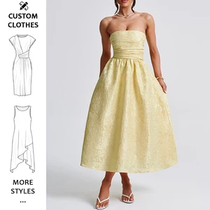 Bridal Gowns Wedding Dress Lady Sleeveless Elegant Summer Party Wear New Design Dress Club Wear Women Sexy Evening A-Line Dress