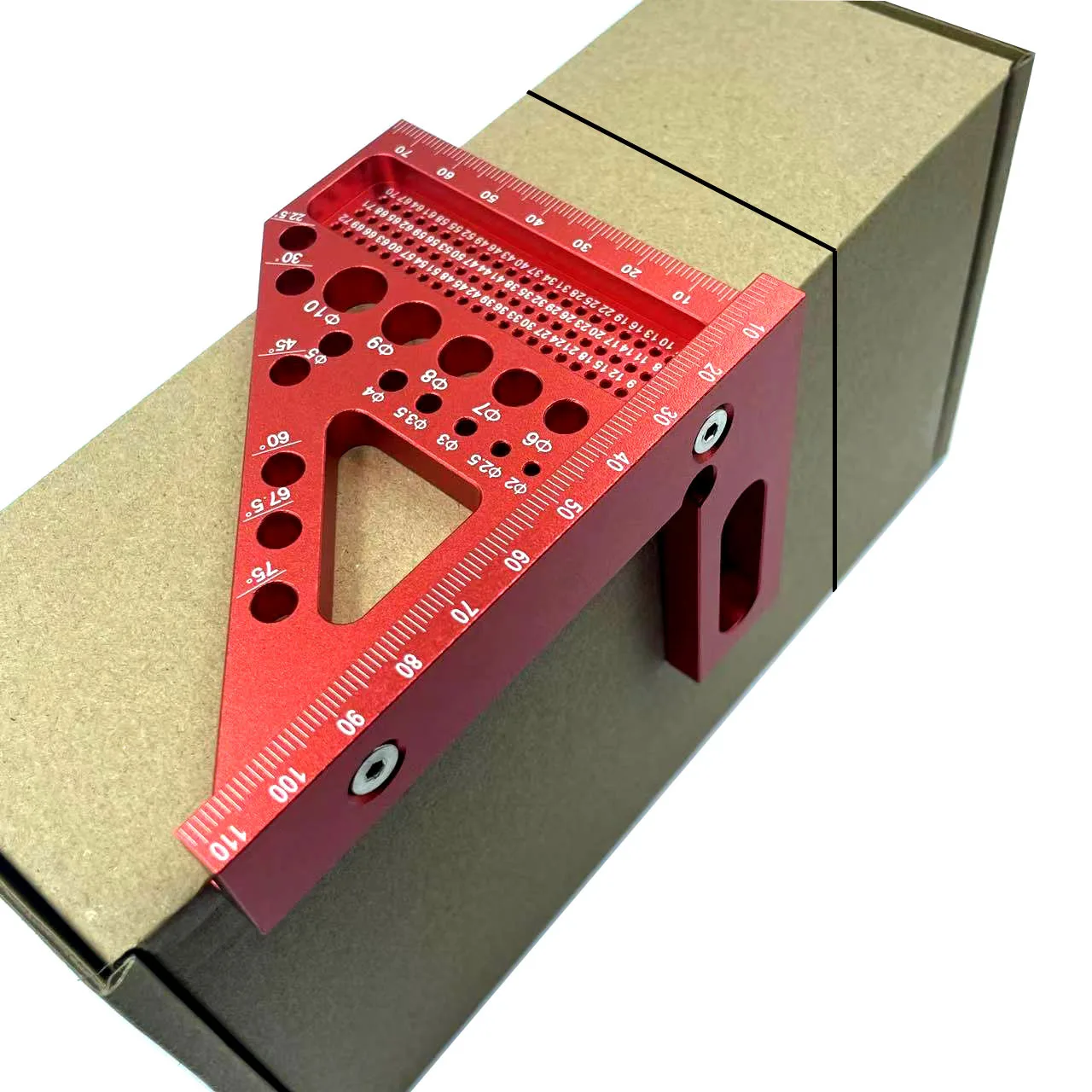 Woodworking Square Layout Protractor Miter Triangular Ruler Aluminum ...