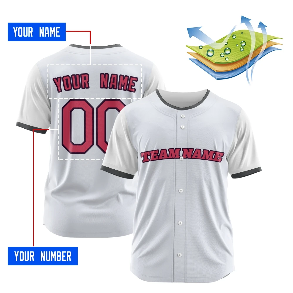 Custom New Impress Hot Pressed Mens High Quality Baseball Jersey 2324