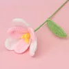 Gradual light pink-Open tulip flower stem