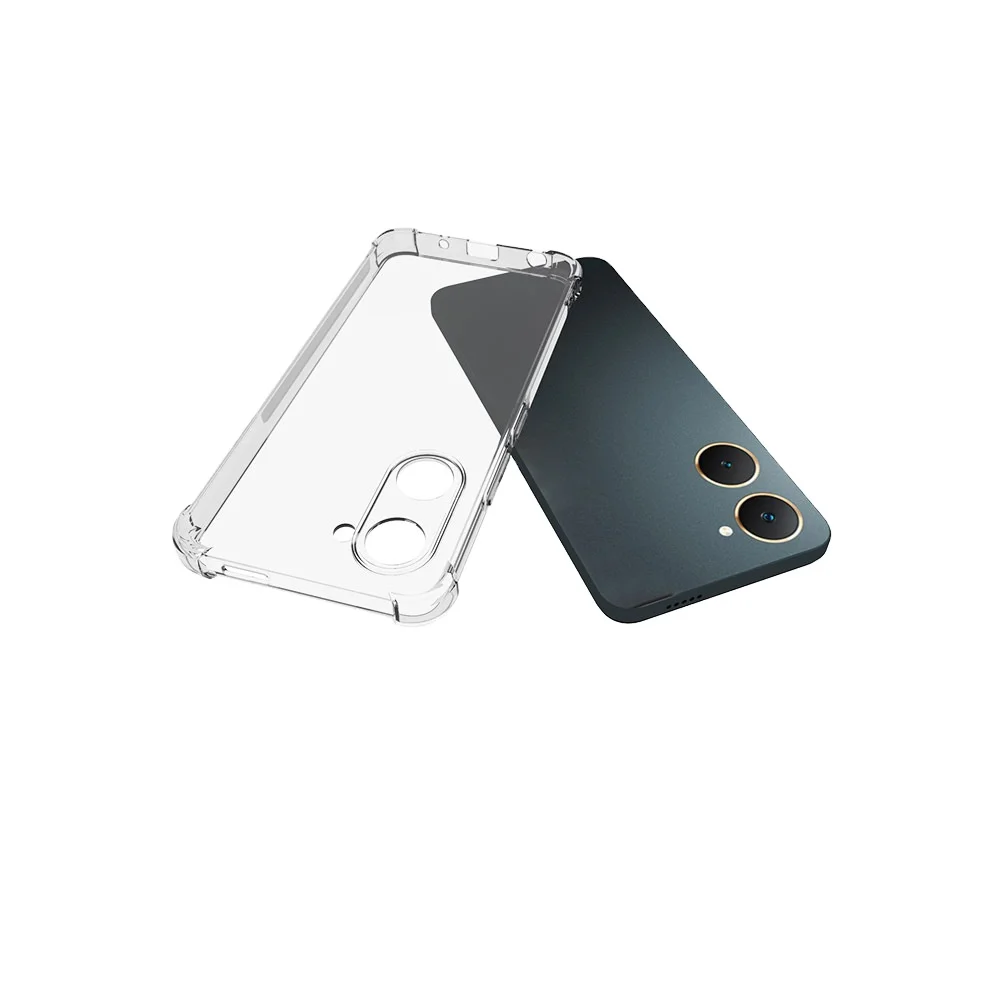 Phone Case Transparent Shockproof Tpu Case for Vivo Y03 4G Back Cover Corners