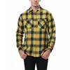 Royal blue and yellow plaid
