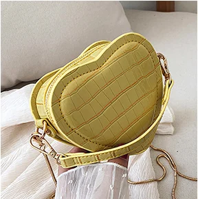 Wholesale Heart Bag Heart Shaped Bag Small Lovely Heart Crocodile