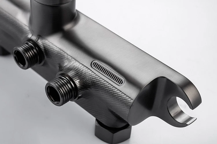 Juego de sistema mezclador de ducha de baño de latón