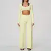 Yellow Top+Pants Set