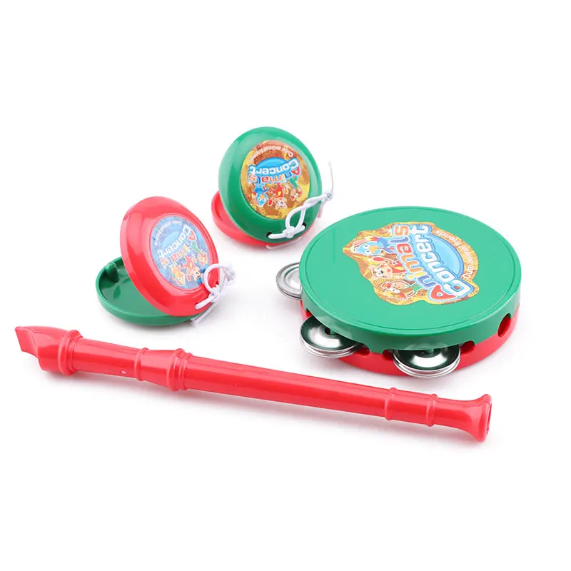 Preschool educational baby hand rattle drum rock musical instrument toy play set