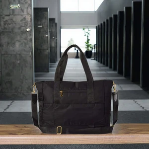 Factory Custom Popular Large Capacity Waterproof Ladies Hand Bag Nylon Tote Bag Women's Shoulder Travel Tote Bag