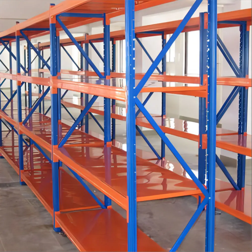 4 5 Tier Shelf Steel Adjustable Warehouse Garage Heavy Duty Storage Medium Duty Rack for Fabric Auto Parts Textile Shop