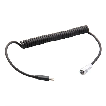 USB-C Power Cable Replacement for Blackmagic Pocket Cinema Camera BMPCC 4K/6K to USB Type-C Spring Cable detail image