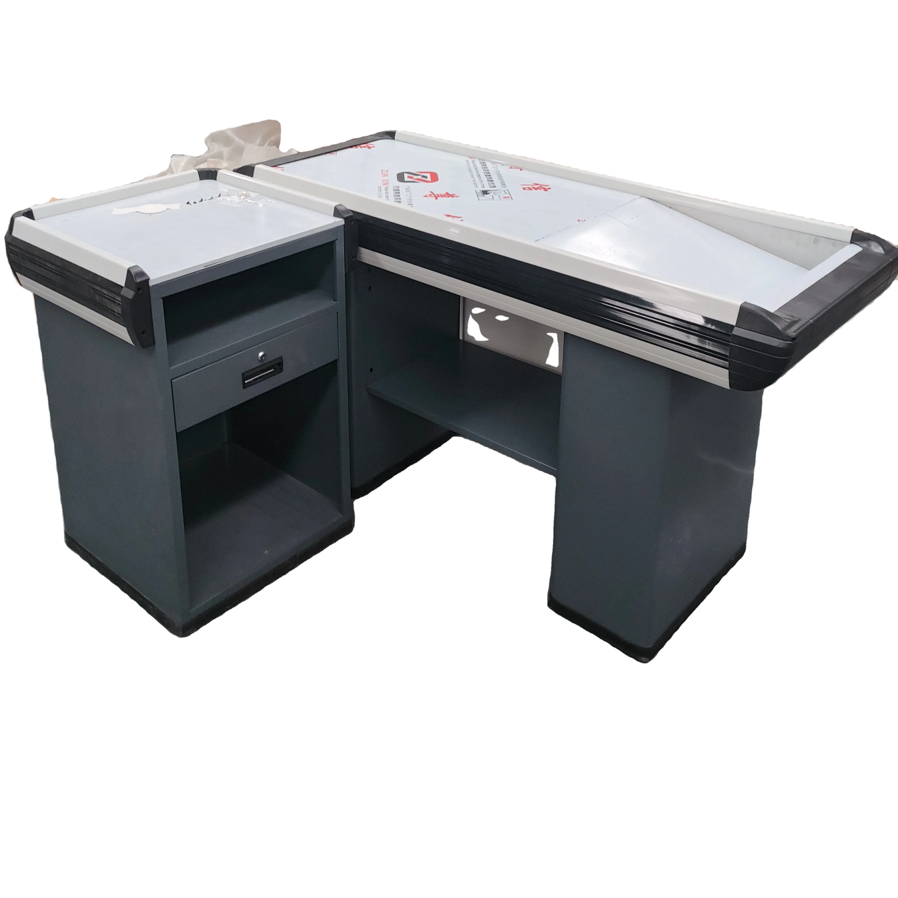 MX10 supermarket cashier counter register counter for retail store ...