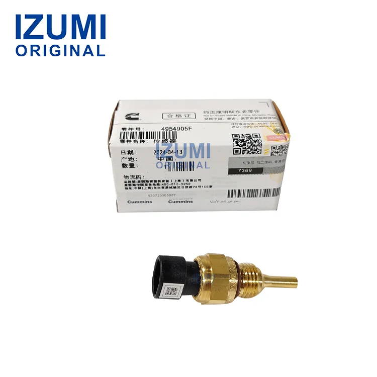 Bộ phận diesel chính hãng IZUMI 4954905F 4954905, cảm biến phích cắm nhiệt độ nước cho động cơ Cummins QSX15