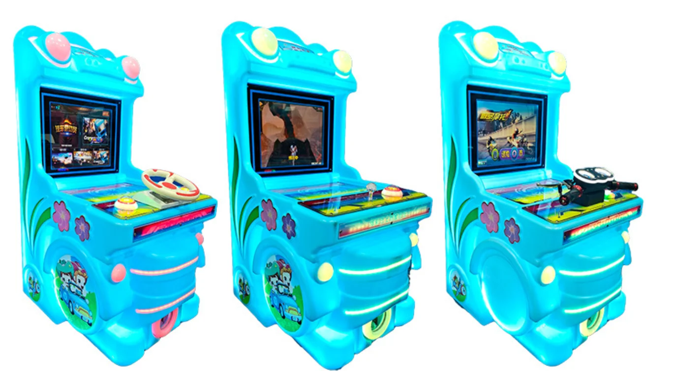 ドリームランド ハッピーキッズ バス コイン式釣りゲーム機 56x53x160cm